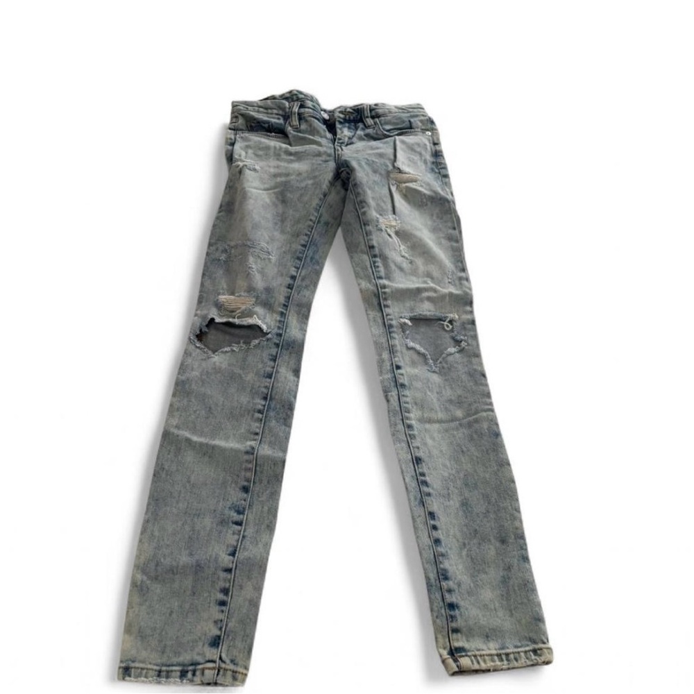 Blank NYC women’s Light Blue Distressed Skinny Jeans